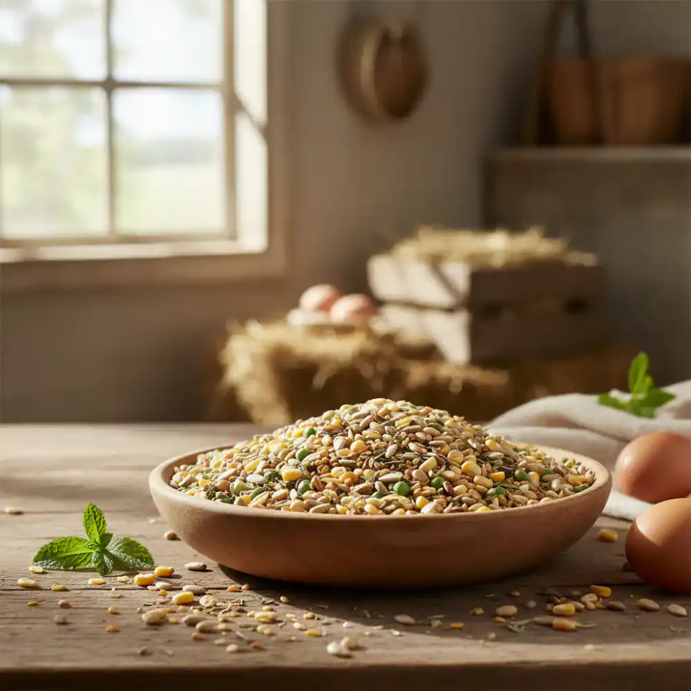Organic chicken feed