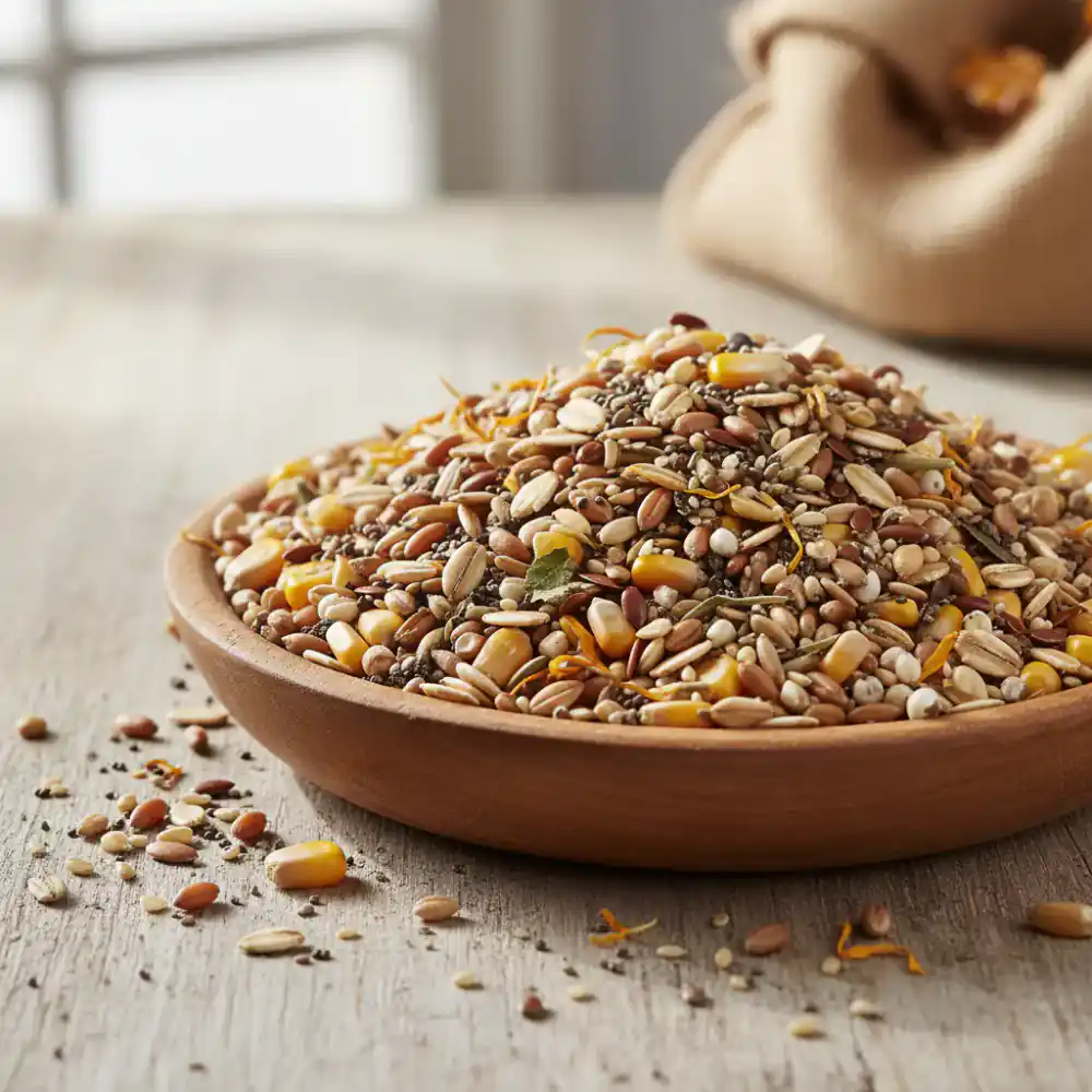 Organic scratch grains mixture