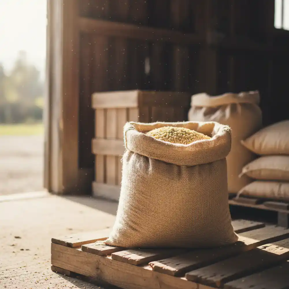 50lb bag of organic starter crumble feed